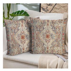 Bohemian Multicolor Accent Pillow Covers EXTRA-LARGE 24x24” (2-count)
